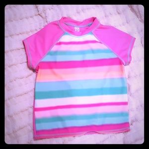 🔴BOGO🔴 GIRLS PASTEL RASHGUARD SWIM TOP